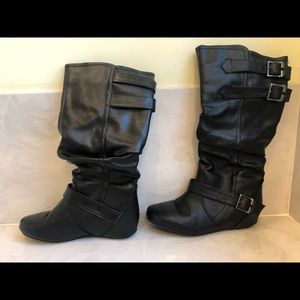 Black Leather Boots